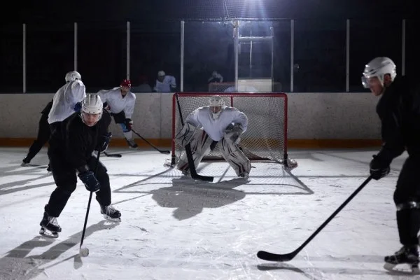 hockey team on ice
